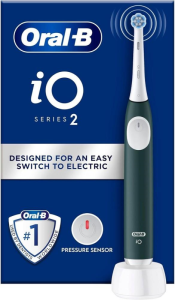 ORAL-B BRAUN SZCZOTECZKA ELEKTRYCZNA iO 2 GREEN iOS2.1C9.0 (3 programy, 1 końcówka)