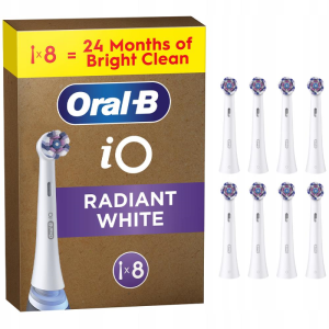 ORAL-B BRAUN KOŃCÓWKI RBWW-8 iO RADIANT WHITE 8szt.