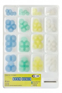 Dyski polerujące z trzonkiem asortyment (op. 80 szt.)