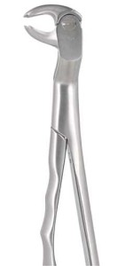 Kleszcze ekstrakcyjne Routurier anatomiczne - 22 prawy