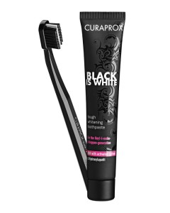 CURAPROX BLACK IS WHITE PASA + SZCZOTECZKA (CZARNA)