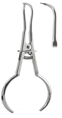 Kleszcze Ivory   White do klamer do koferdamu   Endodoncja1.png